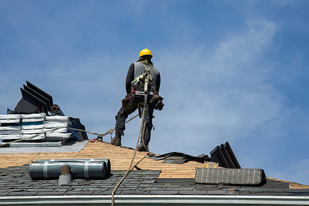 Professional Roof Replacement technician working in Fairmount, IN